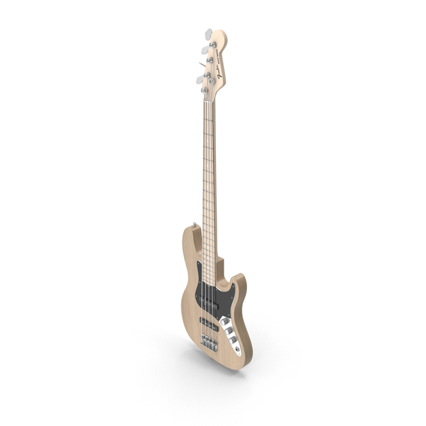 Fender Jazz Electric Bass Guitar PNG和PSD图像