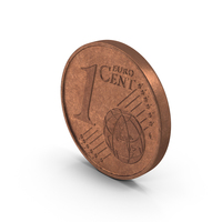 1 Cent Euro Coin German Aged PNG & PSD Images