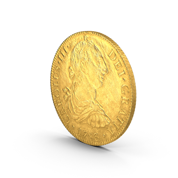 Gold Doubloon Aged PNG & PSD Images