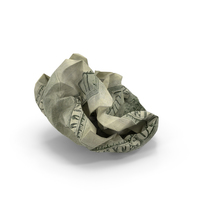 US 100 Dollar Bill Crumpled PNG & PSD Images