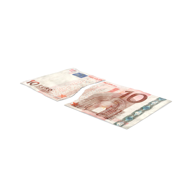 10 Euro Bill Torn PNG & PSD Images