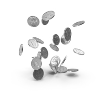 Falling Nickel Pile PNG & PSD Images