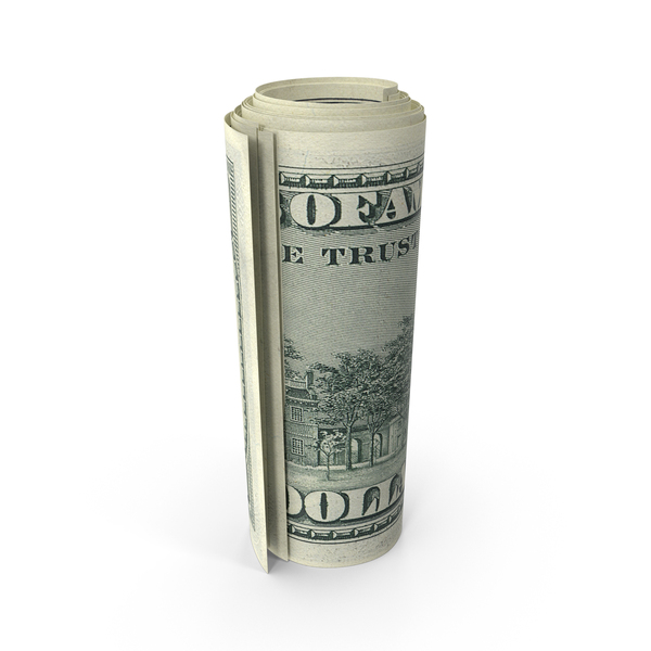 US 100 Dollar Bill Rolled PNG & PSD Images