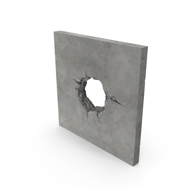 Structural Impact in Concrete (Cannonball) PNG & PSD Images