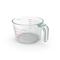 One Quart Glass Measuring Cup PNG & PSD Images