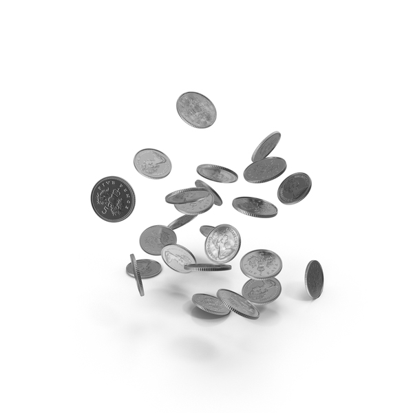 5 Pence UK Falling PNG & PSD Images