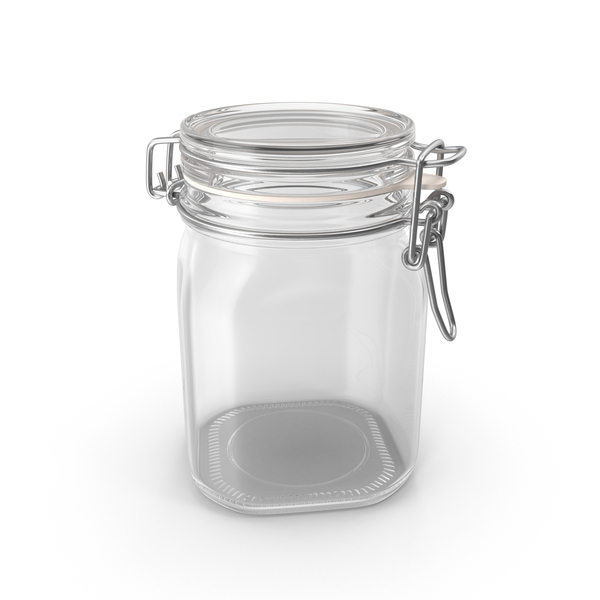 Hinged Glass Jar PNG & PSD Images