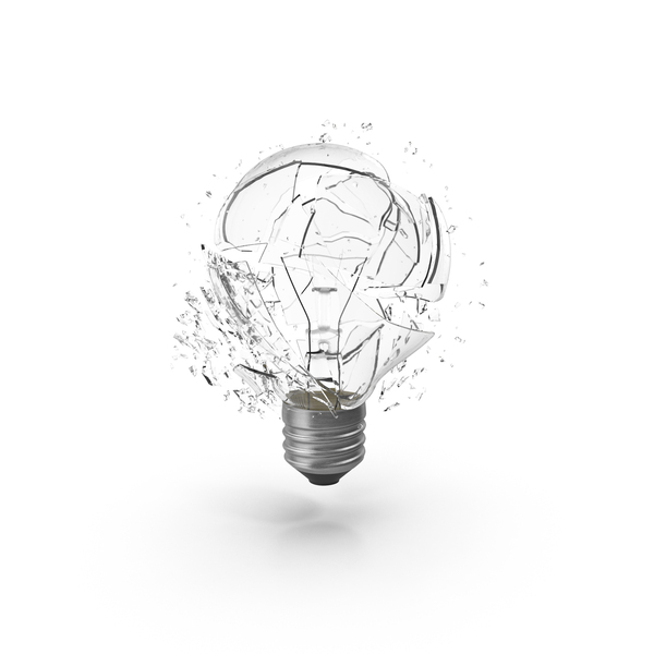 Shattered Light Bulb PNG & PSD Images