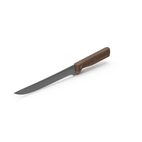 Wooden Handled Boning Knife PNG & PSD Images