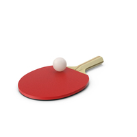 Ping Pong Paddle with Ball PNG & PSD Images