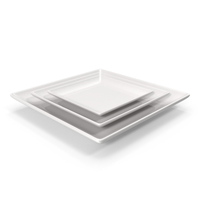 Ceramic Serving Plate Set PNG & PSD Images
