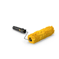 Paint Roller with Paint PNG & PSD Images