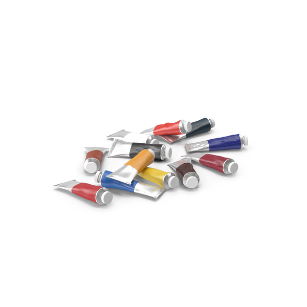 Oil Paint Tubes PNG & PSD Images