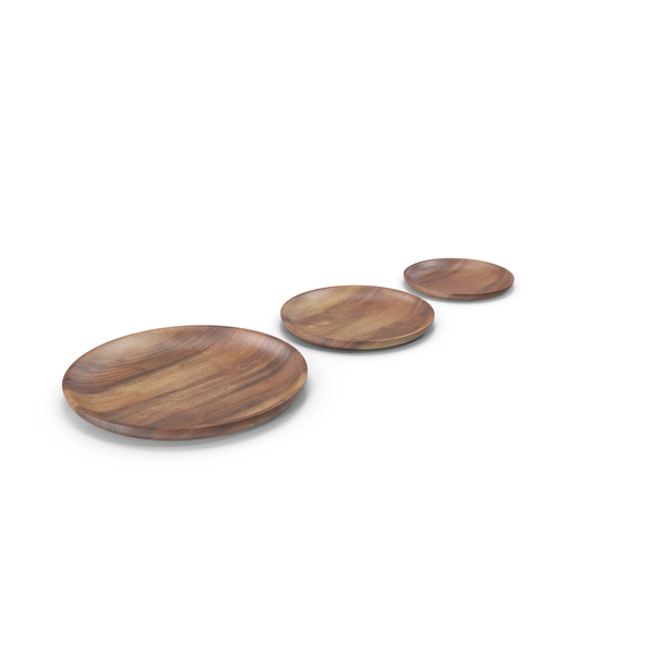 Wooden Serving Plate PNG & PSD Images