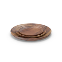 Wooden Serving Plate PNG & PSD Images