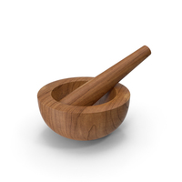 Wood Mortar and Pestle PNG & PSD Images
