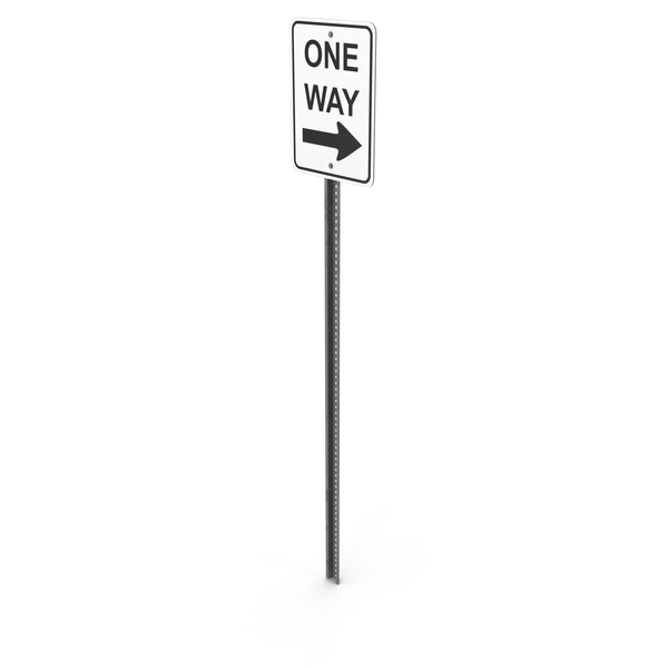 One Way Sign PNG & PSD Images