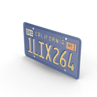 California License Plate PNG & PSD Images