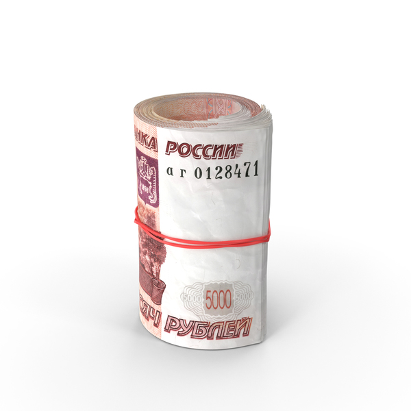Roll of 5000 Ruble PNG & PSD Images