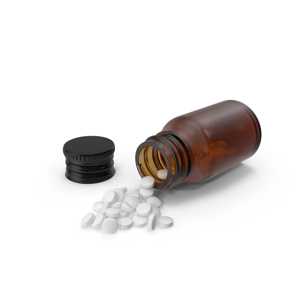 Spilled Pill Bottle PNG & PSD Images