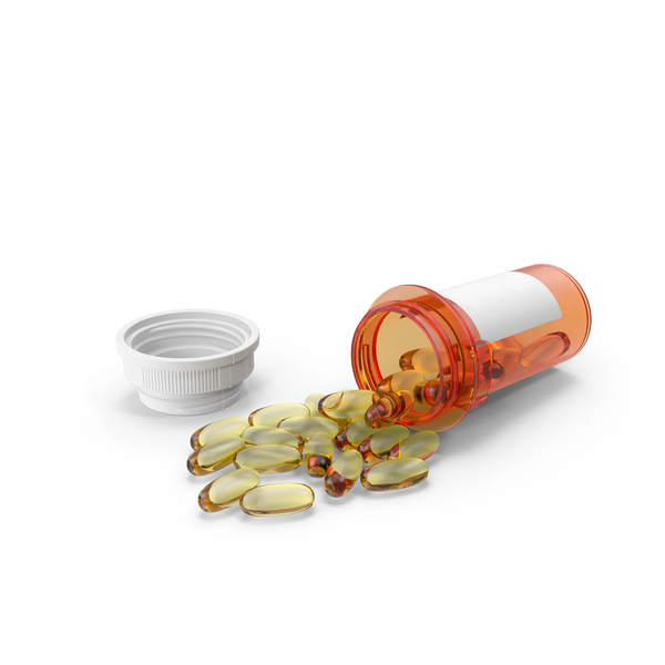 Spilled Pill Bottle PNG & PSD Images