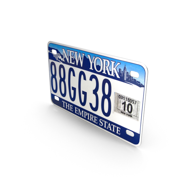 New York State License Plate PNG & PSD Images