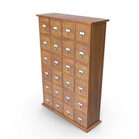 Card Catalog Cabinet PNG & PSD Images