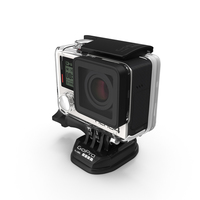 GoPro Hero4黑色版本相机PNG和PSD图像