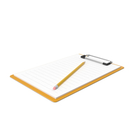Notepad & Pencil PNG & PSD Images