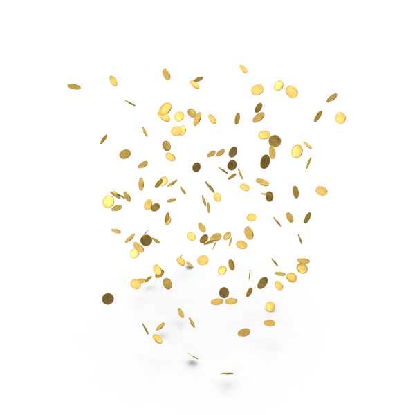 Falling Gold Doubloons PNG & PSD Images