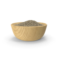 Bowl of Ground Black Pepper PNG & PSD Images