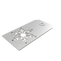Snowflake Gift Label PNG & PSD Images