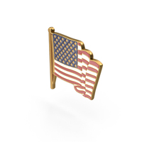 American Flag Pin PNG & PSD Images