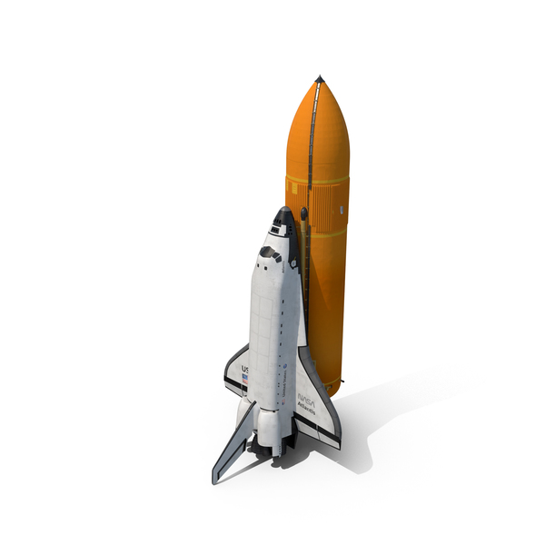 Space Shuttle With External Tank PNG & PSD Images