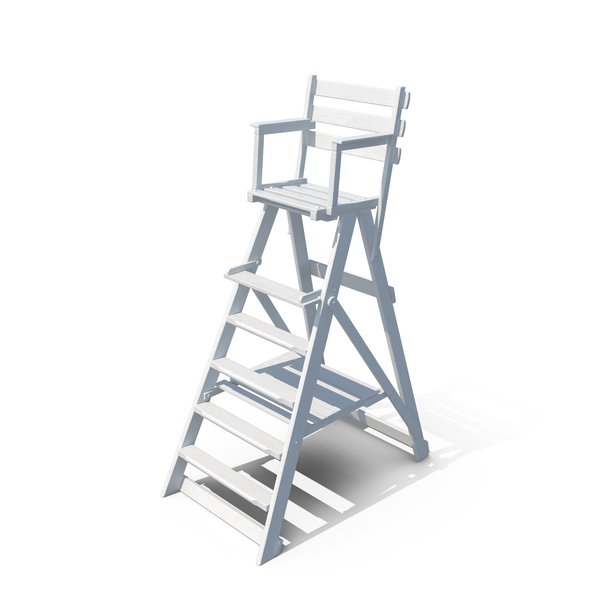 Classic Umpire Chair White PNG & PSD Images