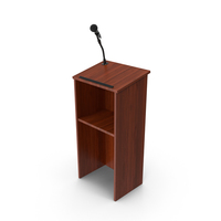 Podium with Microphone PNG & PSD Images