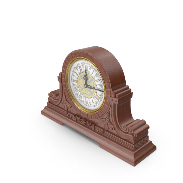 Vintage Table Clock PNG & PSD Images