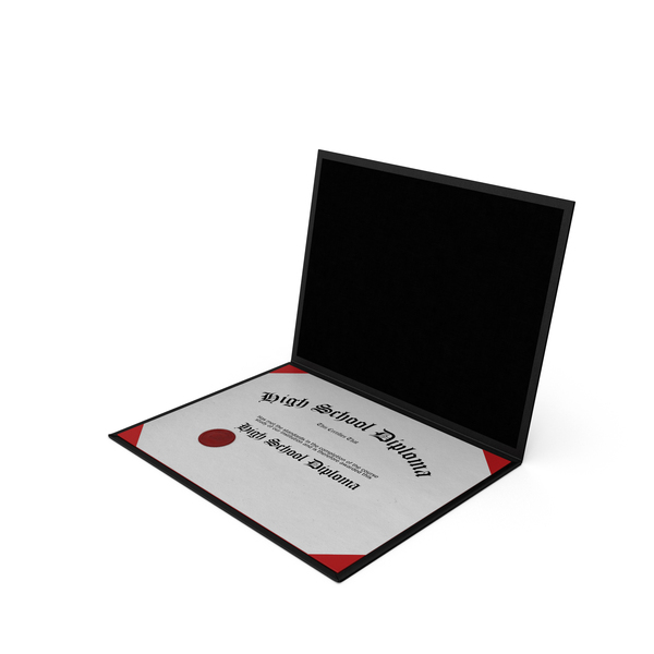 Highschool Diploma in Folder PNG & PSD Images