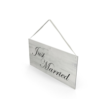 Just Married Sign PNG & PSD Images