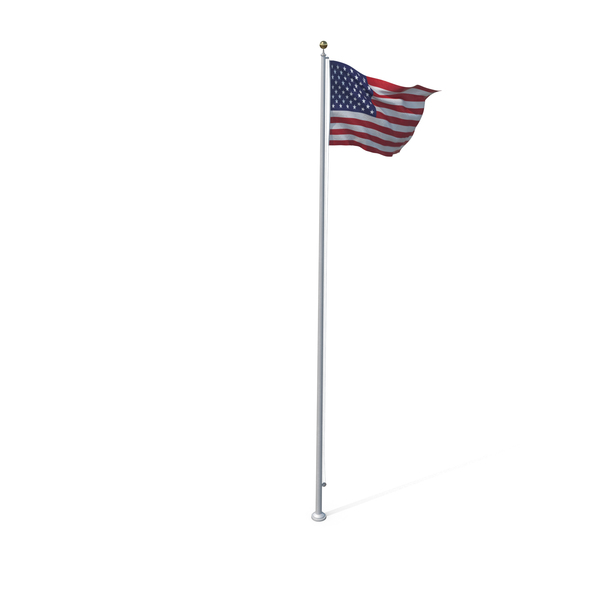 Raised American Flag PNG & PSD Images