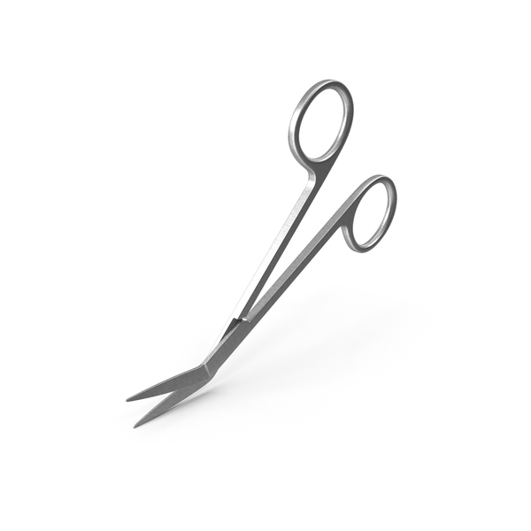 Angled Medical Scissors PNG & PSD Images