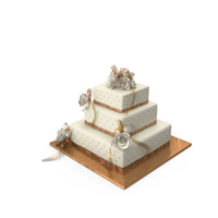 Square Wedding Cake PNG & PSD Images