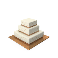 Square Wedding Cake PNG & PSD Images