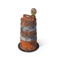 Dirty Barrel Barricade PNG & PSD Images