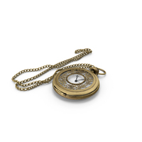 Pocket Watch and Chain PNG & PSD Images