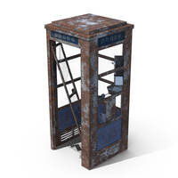 Weathered Phone Booth PNG & PSD Images