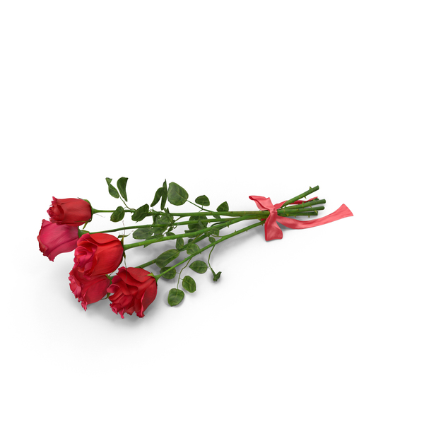 玫瑰花束PNG和PSD图像