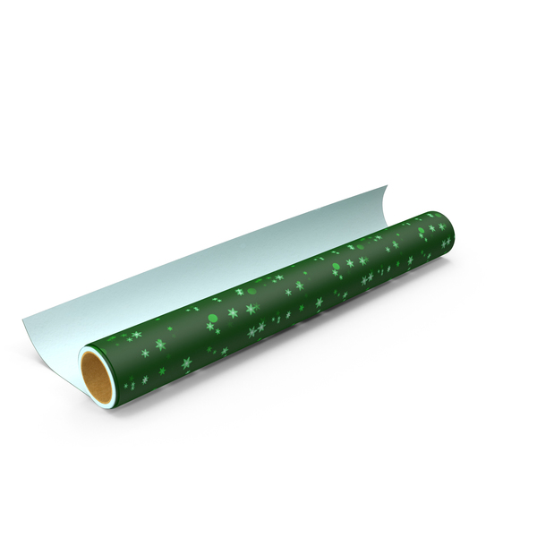 Green Wrapping Paper Roll PNG & PSD Images