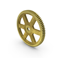 Aged Brass Spur Gear PNG & PSD Images