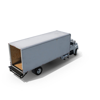 Box Truck with Open Gate PNG & PSD Images